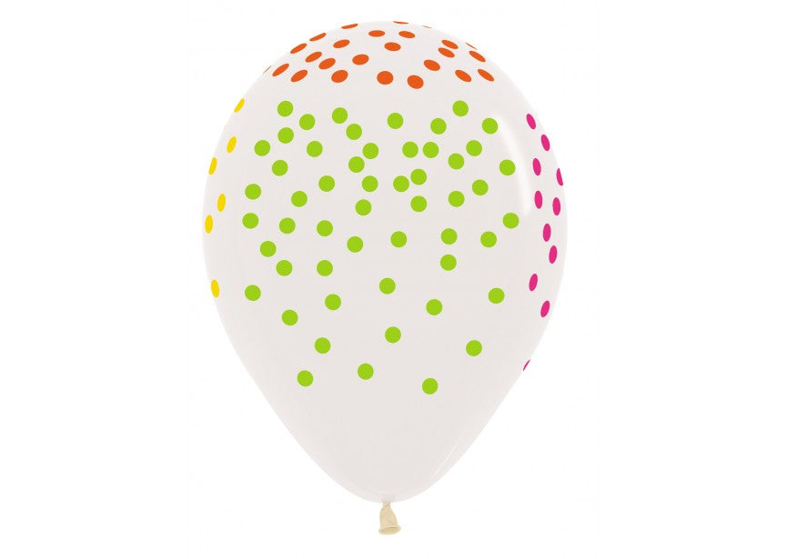 Ballonger Multicolor Confetti 30cm, 12 PK 4