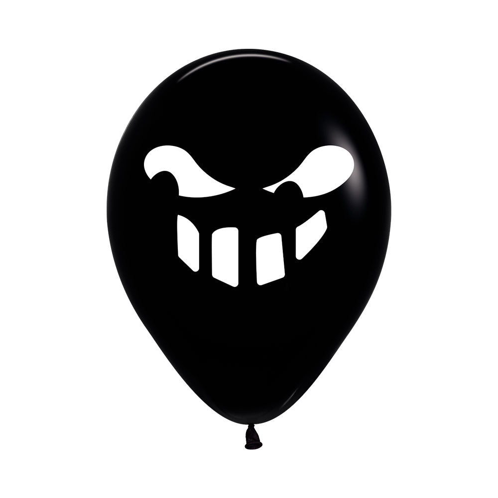 Ballonger Spøkelse Svart/hvit 30cm, 12 PK 4