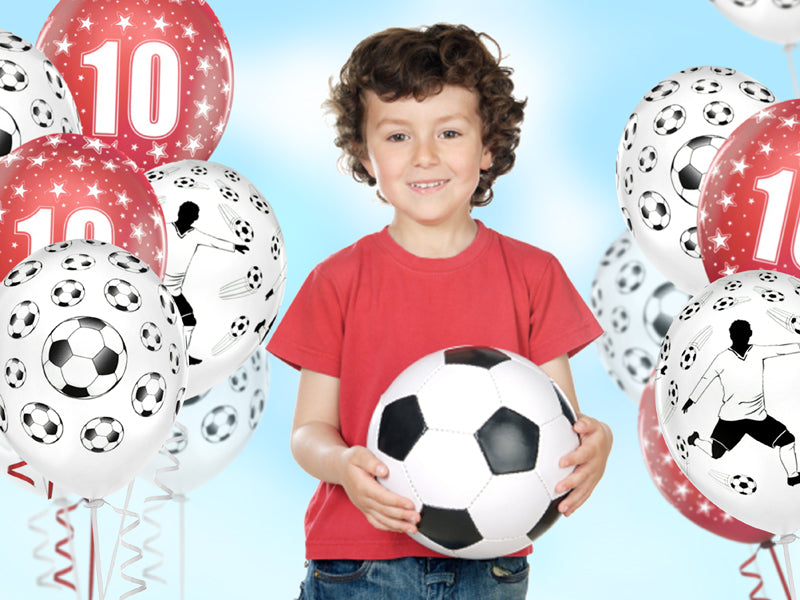 Ballonger med Fotball 30cm, 6 pk 2