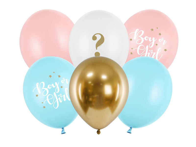 Ballonger Gender Reveal 30cm 6stk