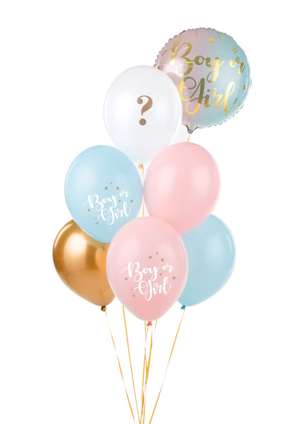 Ballonger Gender Reveal 30cm 6stk 2