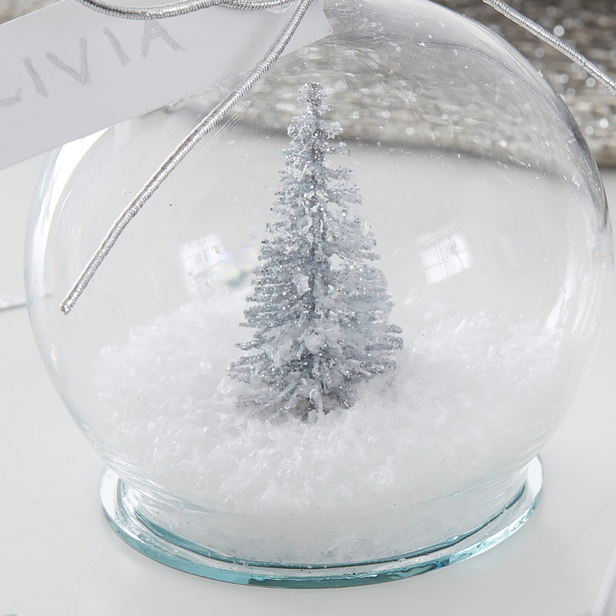 Bordkort holdere SnowGlobe Silver 4pk 2