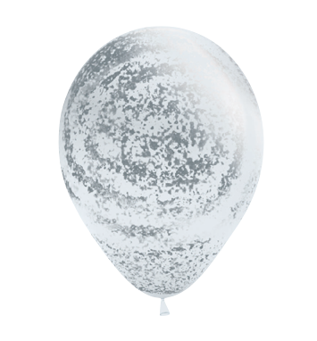 Ballonger Graffiti Sølv 30cm, 12 PK