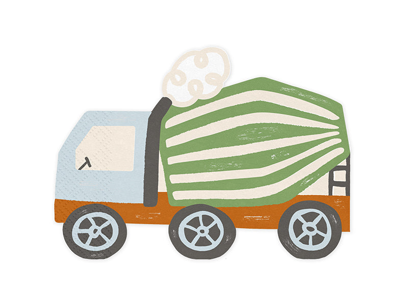 Servietter Sementbil, 20 stk, 16x13 cm,