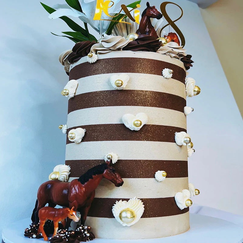 Kakeskrape XL Metall Dobbel Stripe (Style 10) 2