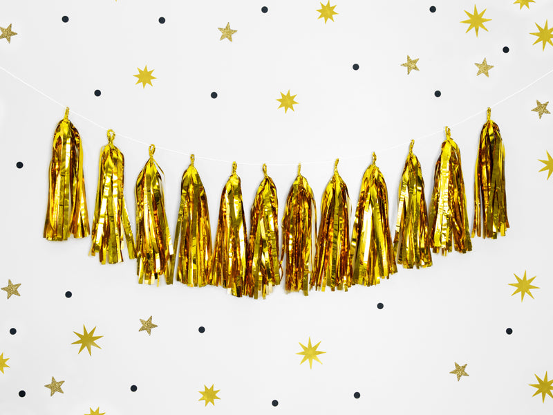 Tassel Garland Gull ca:L2mxH30cm 3