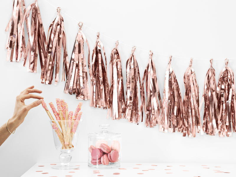 Tassel Garland RoseGull ca:L2mxH30cm 3