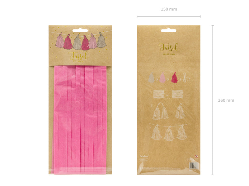 Tassel Garland Rosamix ca:L2mxH30cm 6
