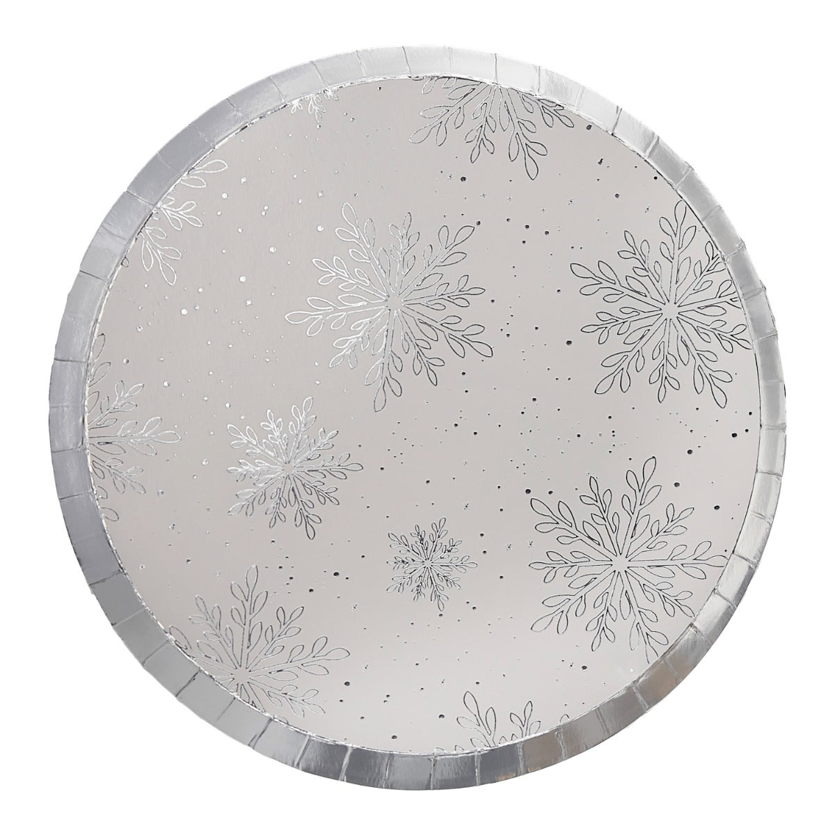 Tallerken Snowflake 8 stk