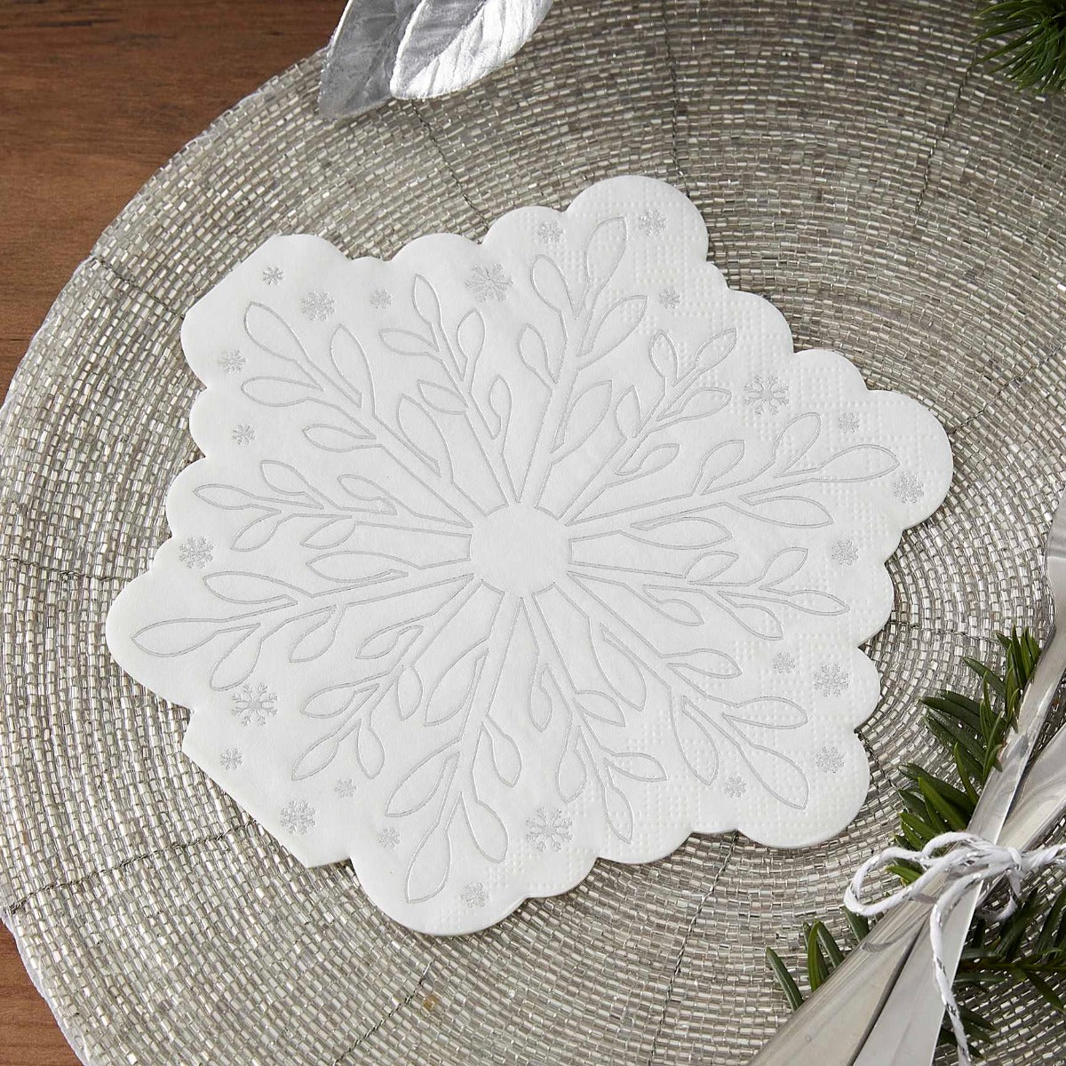 Servietter Snowflake 16 stk 2