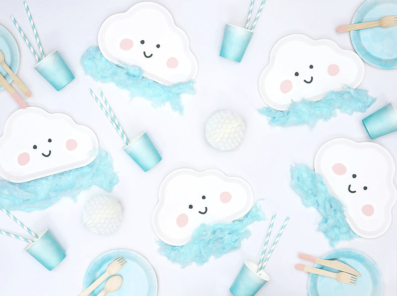 Papptallerken Skyer 26x17cm, 6 stk 2