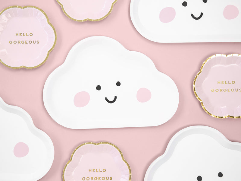 Papptallerken Skyer 26x17cm, 6 stk 4