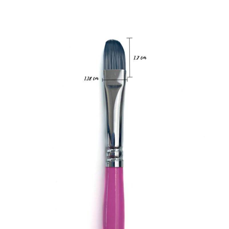LissieLou Filbert Paint Brush Size 8