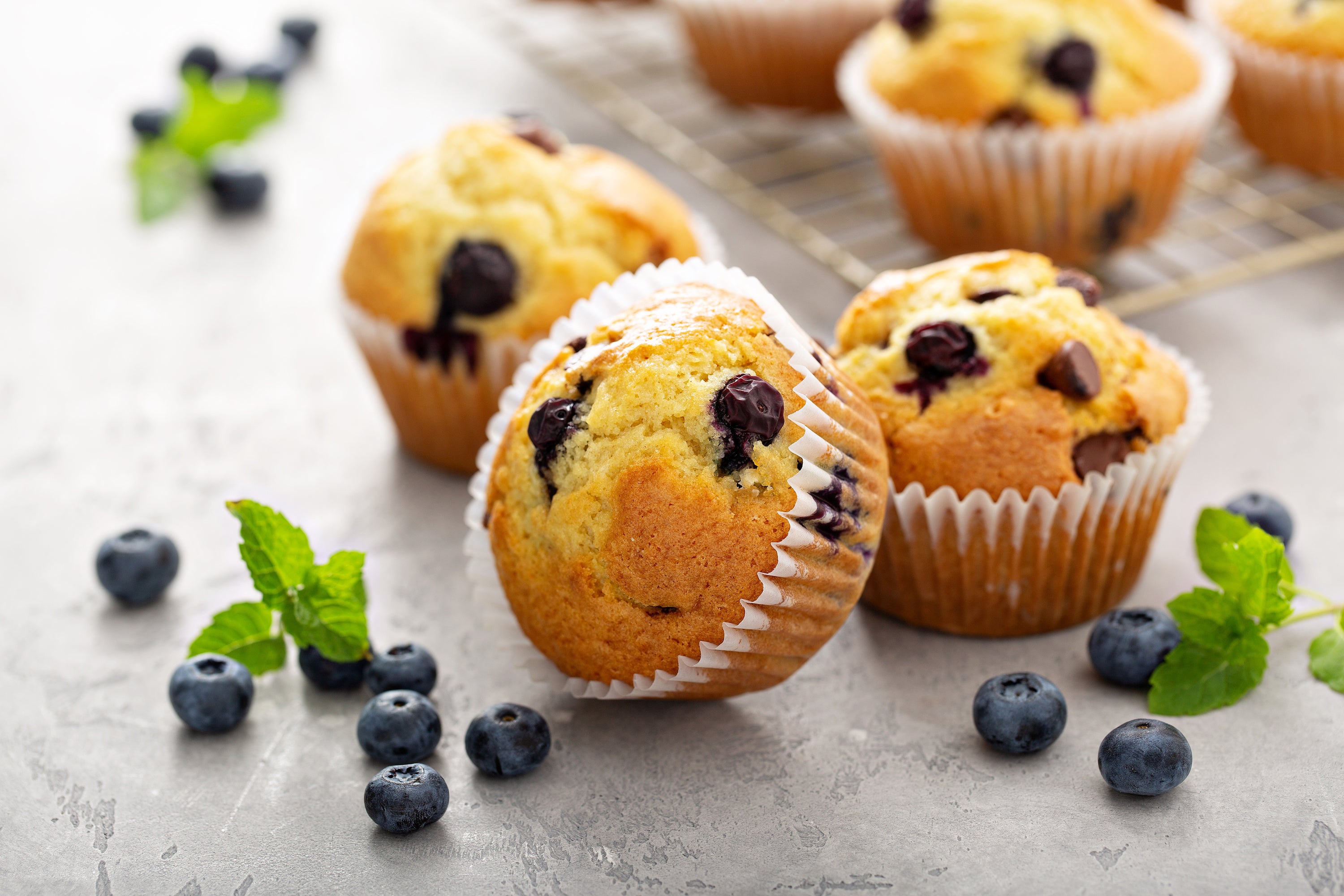 Blåbærmuffins