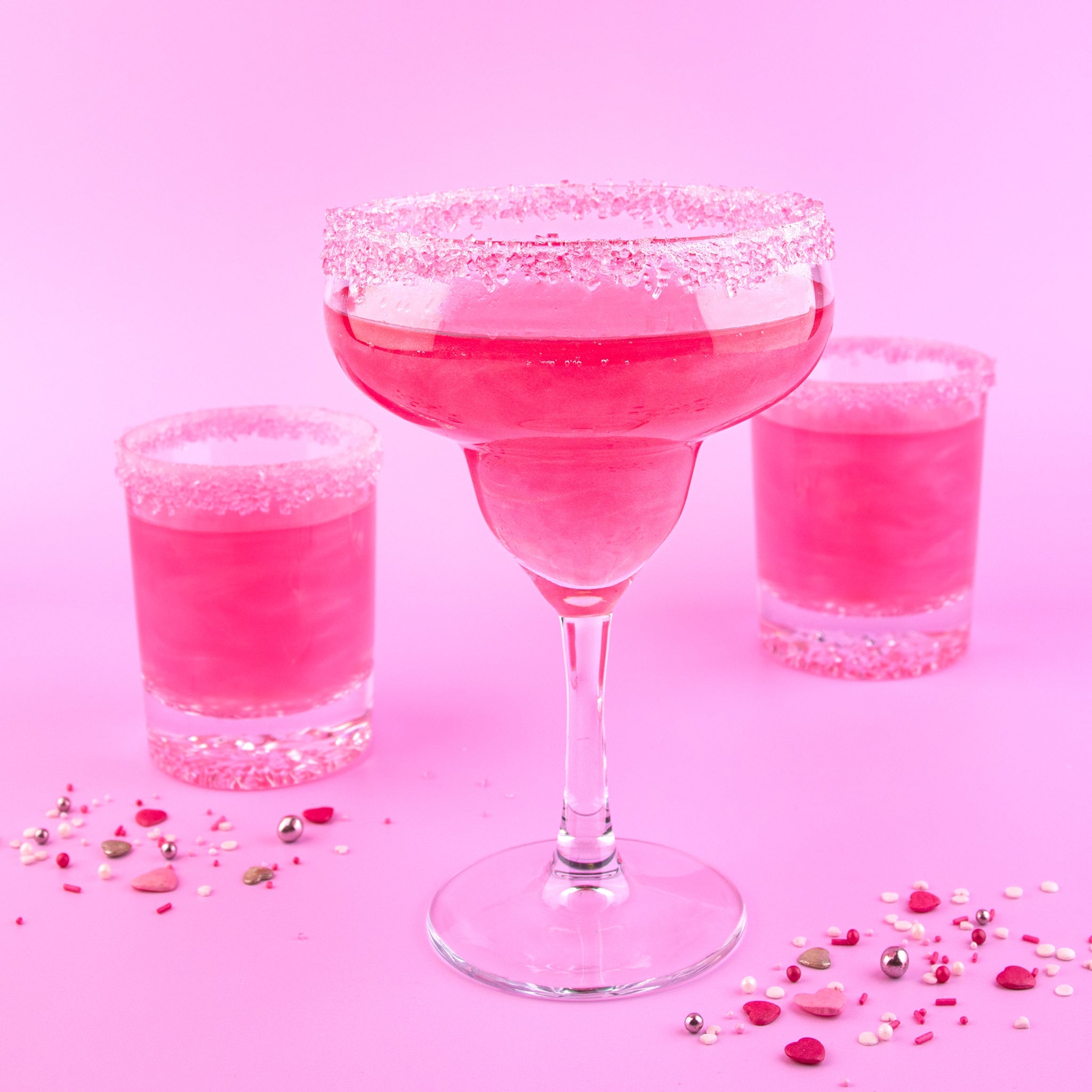 Sukkerdekorasjon til glass