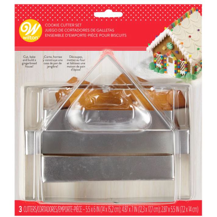 Utstikkersett Pepperkakehus, 3 dl Wilton
