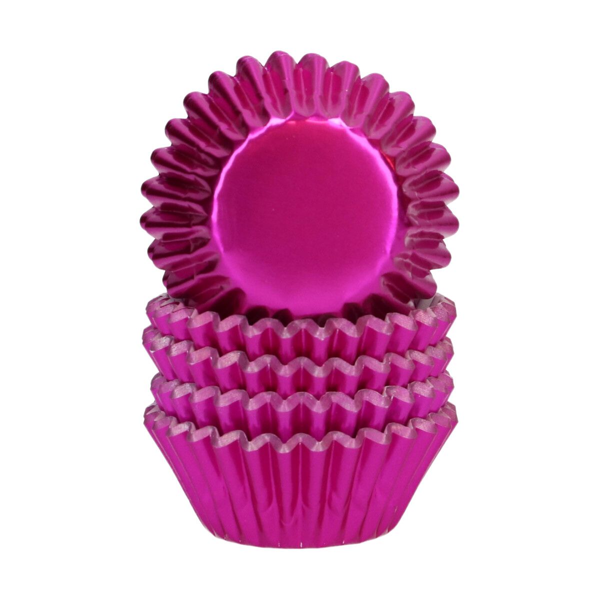 Wilton Mini Metallic Muffinsformer Rosa 160 stk