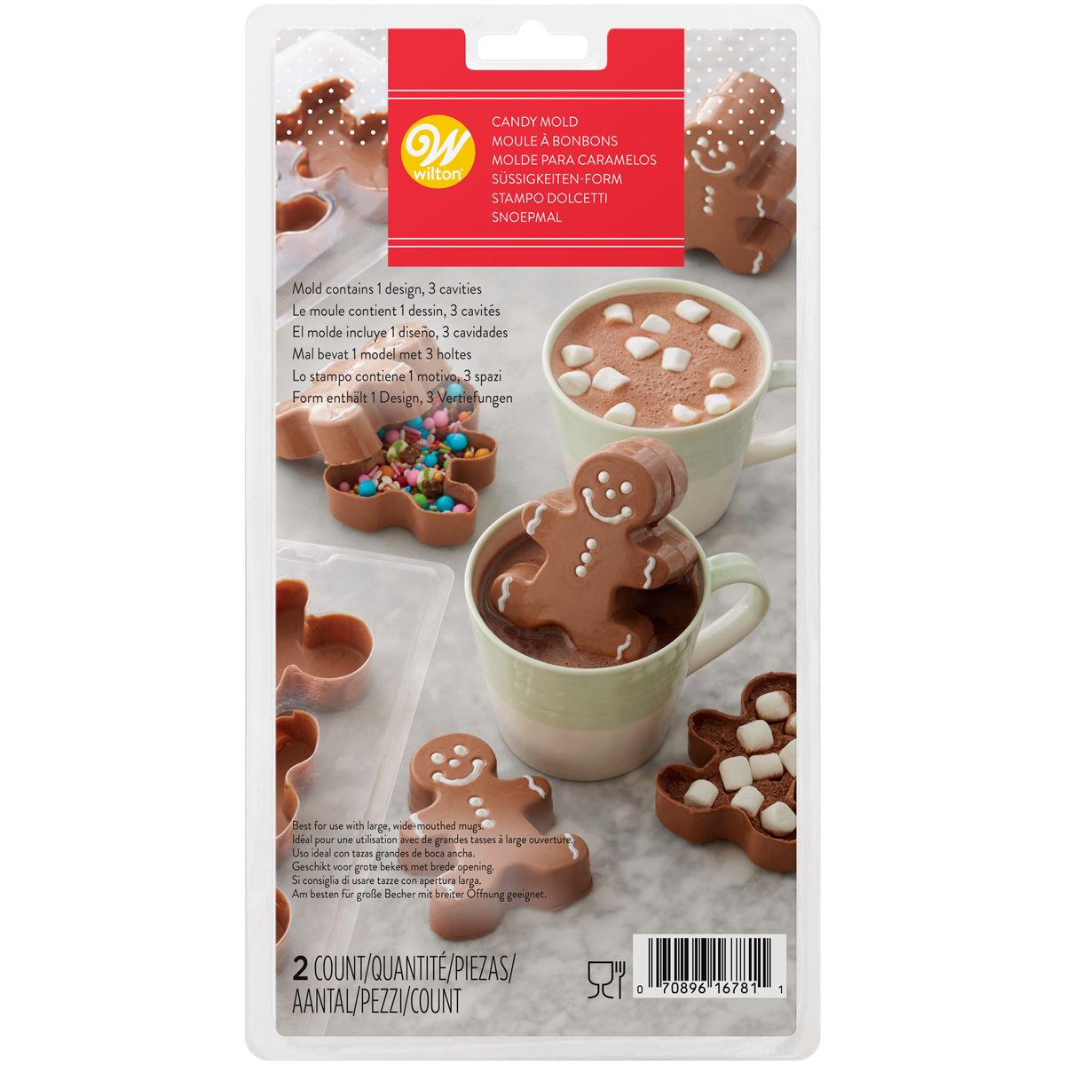 Konfektform Pepperkakemann 3D