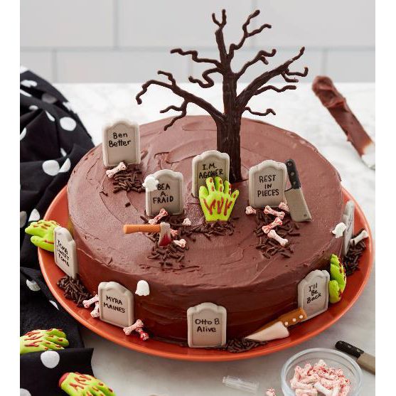Kakepynt spiselig Zombie Hand set 12 pk 2