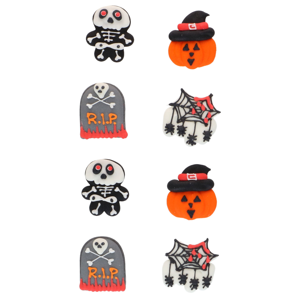 Wilton Kakespynt Halloween Gravsten 8stk