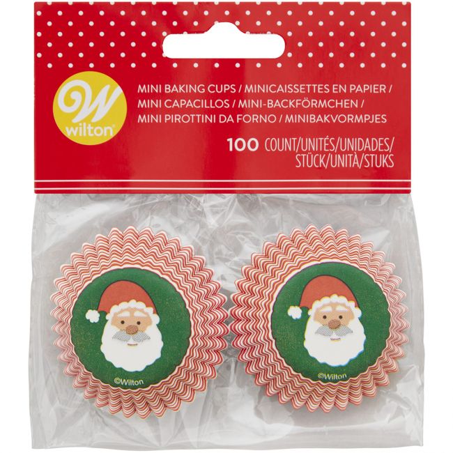 Muffinsform MINI Julenisse, 100 stk Wilton