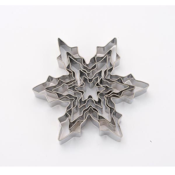 Utstikker Snøkrystall 5 stk, 2,5-10 cm