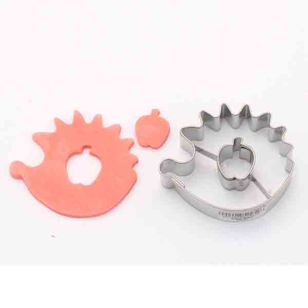 Utstikker Pinnsvin m/Eple 4,5 x 3,5 cm