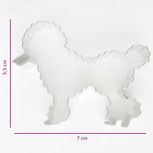 Utstikker Puddel 7 x 5,5 cm 2