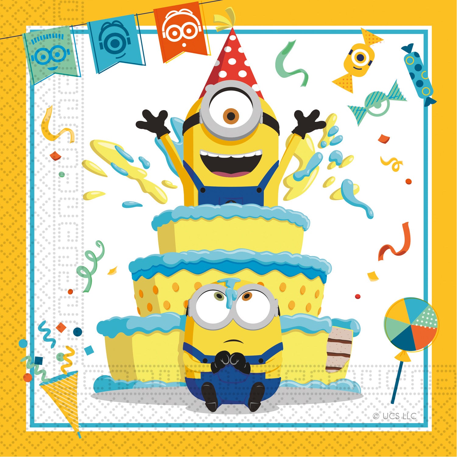 Papirservietter Minions The Rise Of Grue 20stk