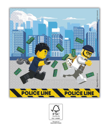 Papirservietter Lego City 20 stk, 33x33cm
