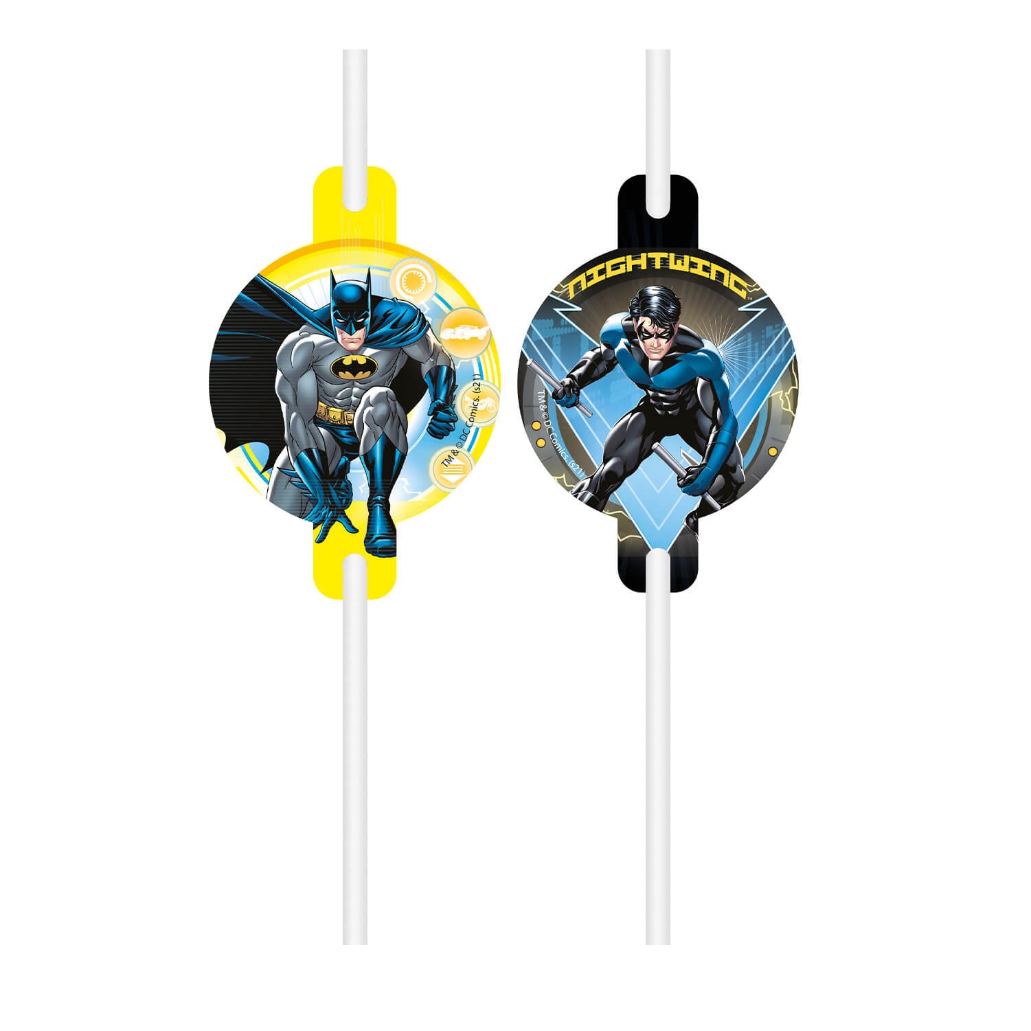 Sugerør Papir Batman Rogue Rage 4stk