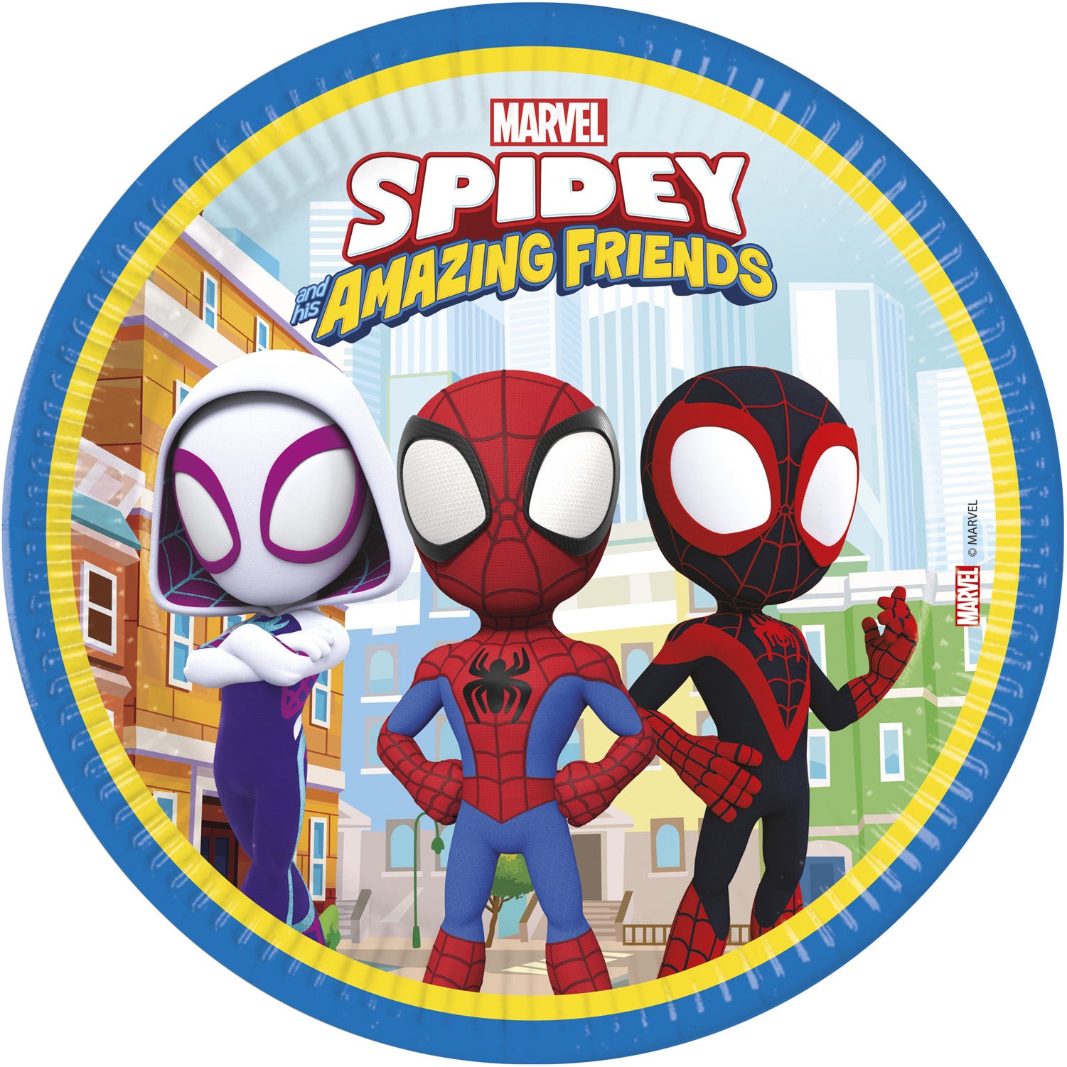 Papptallerken Spidey 23cm, 8stk