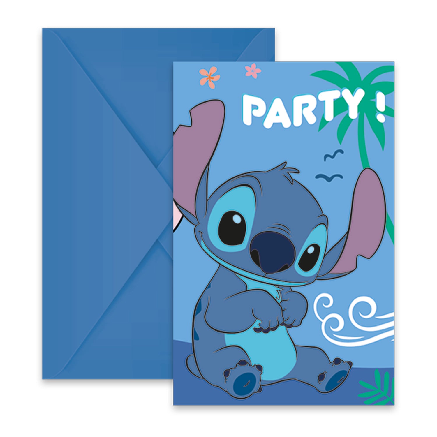 Invitasjonskort Stitch 8stk
