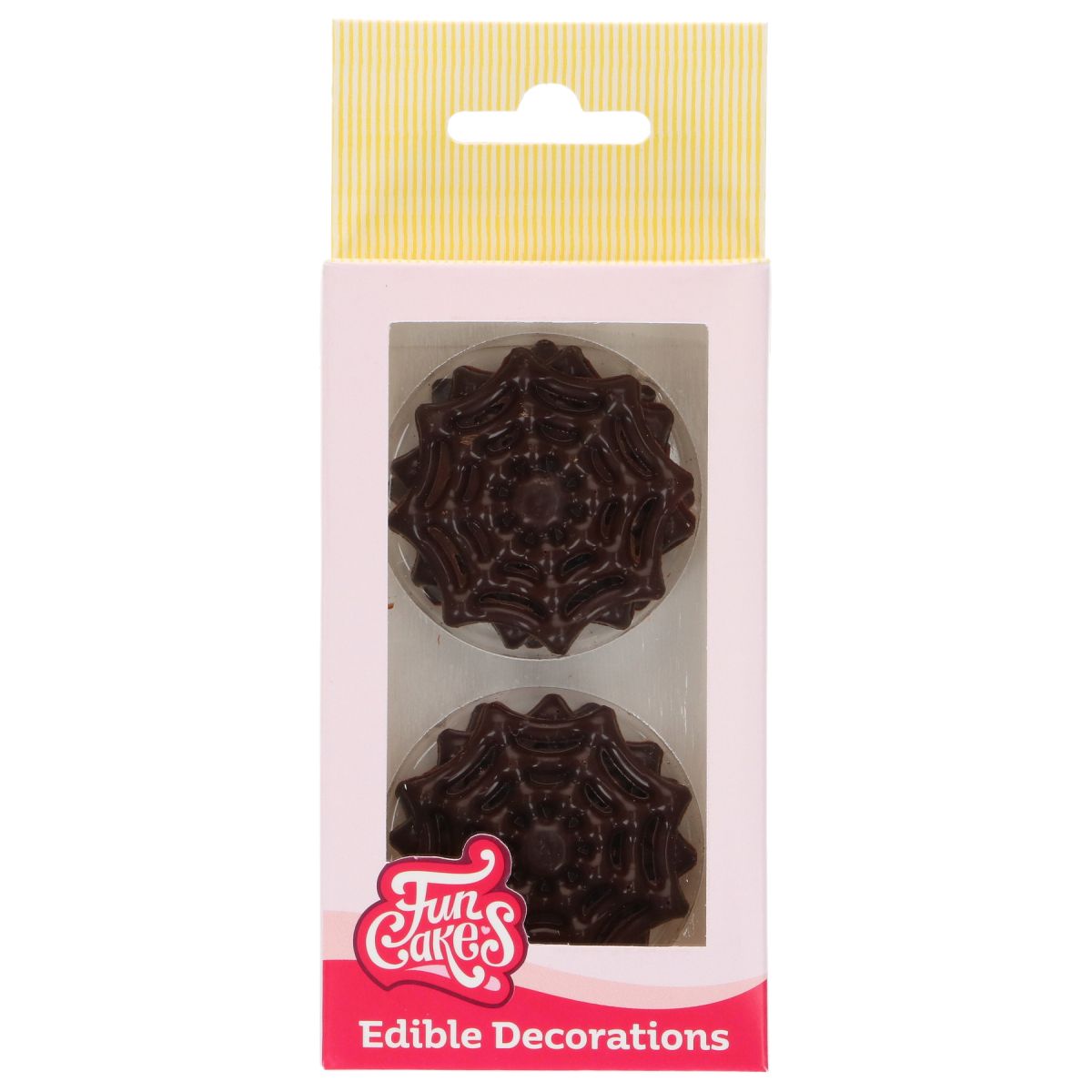 FunCakes Kakepynt Sjokolade Spindelvev 6stk