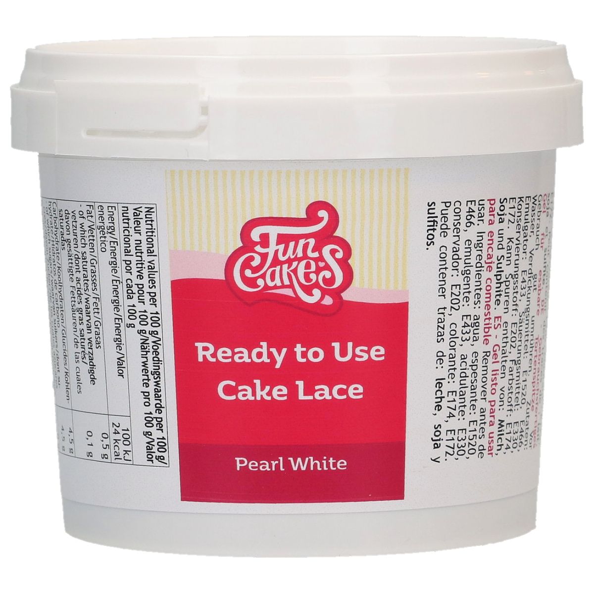 FunCakes Cake Lace Pearl White 200g