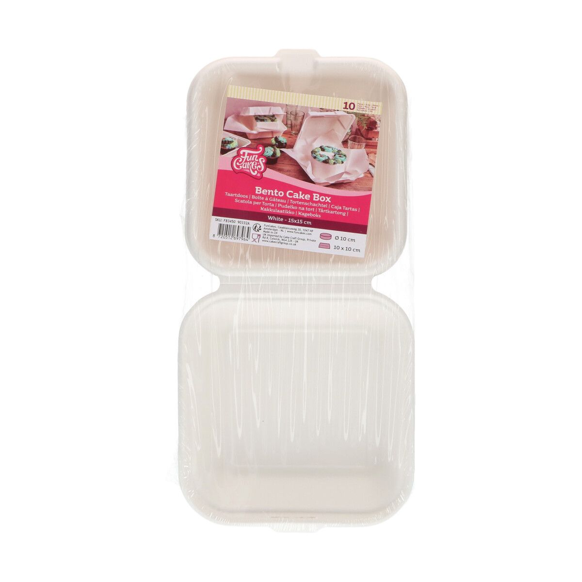 FunCakes Bento Kakeeske 15x15cm, 10pk