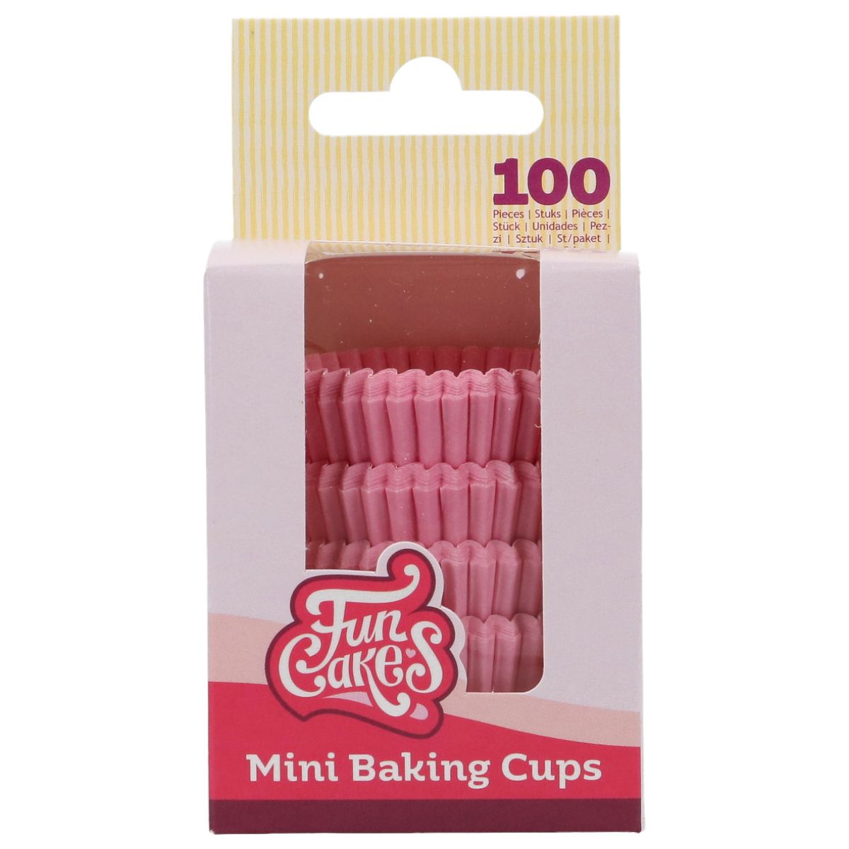 FunCakes Muffinsformer Mini Lys Rosa 100 stk