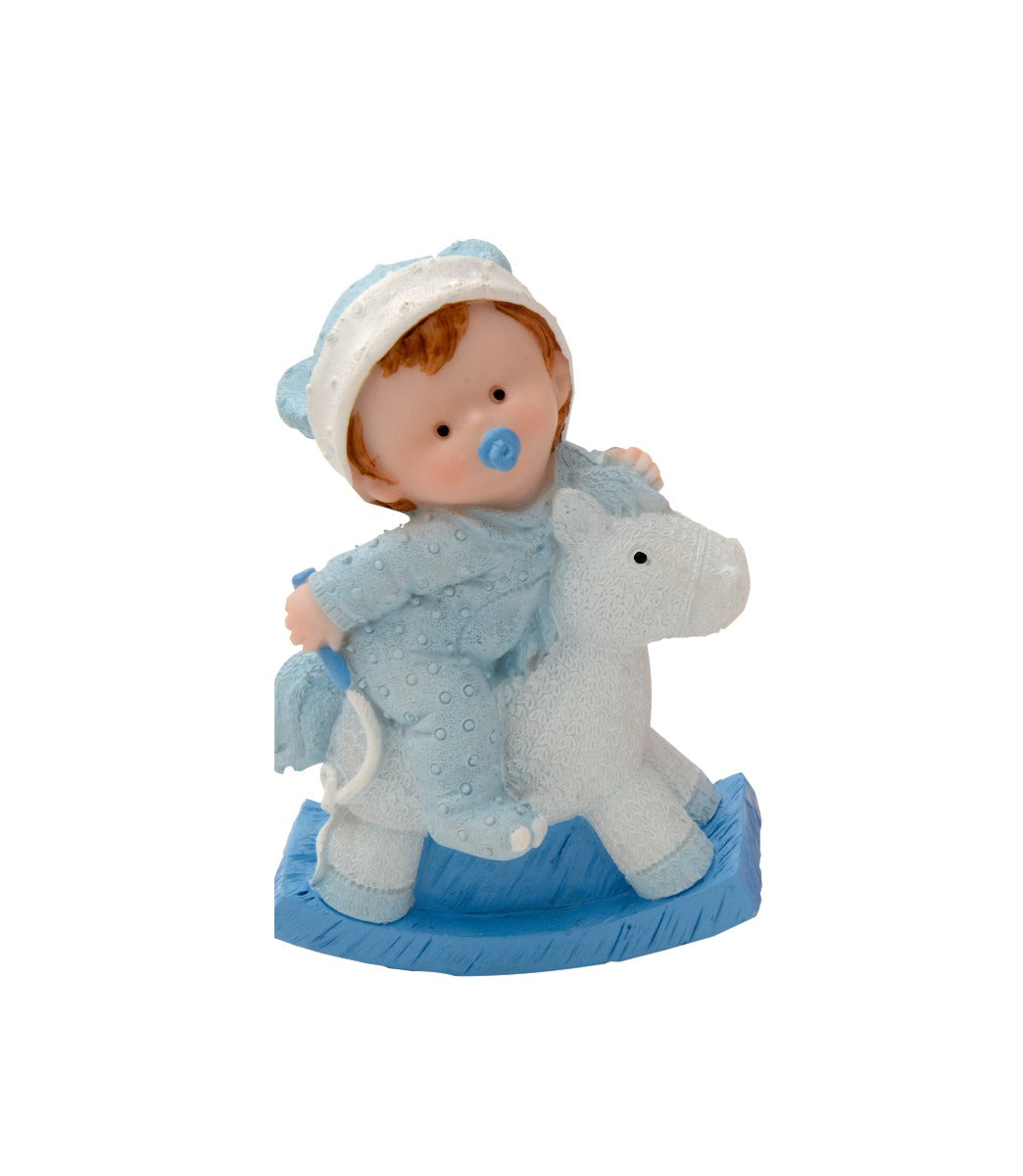 Baby Gyngehest Blå 10,5cm