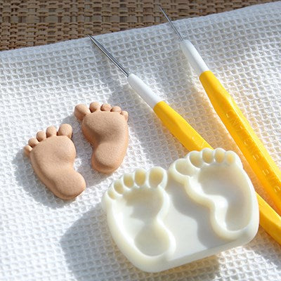 Mønsterform Babyføtter, 2 deler