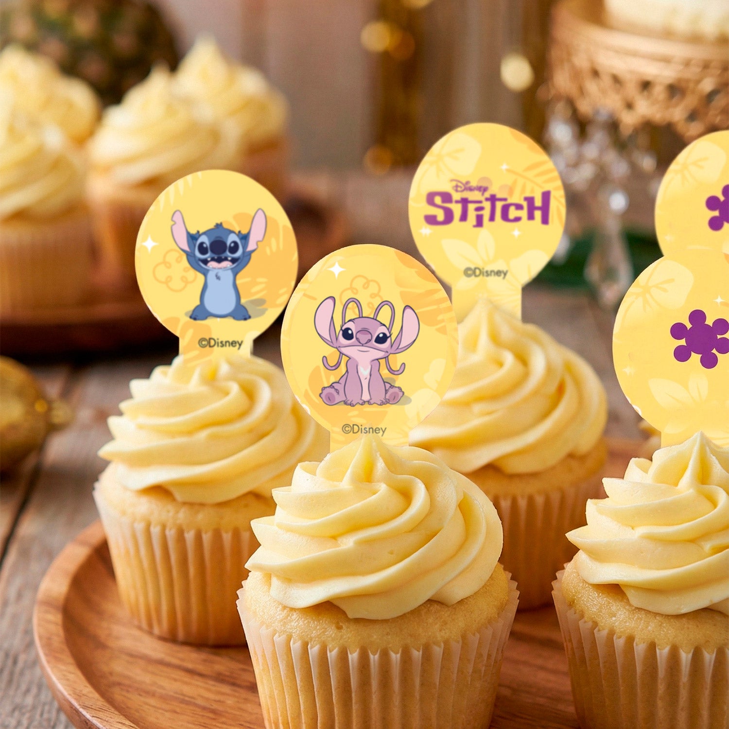 Kakebilde Cupcakes Stitch 10stk