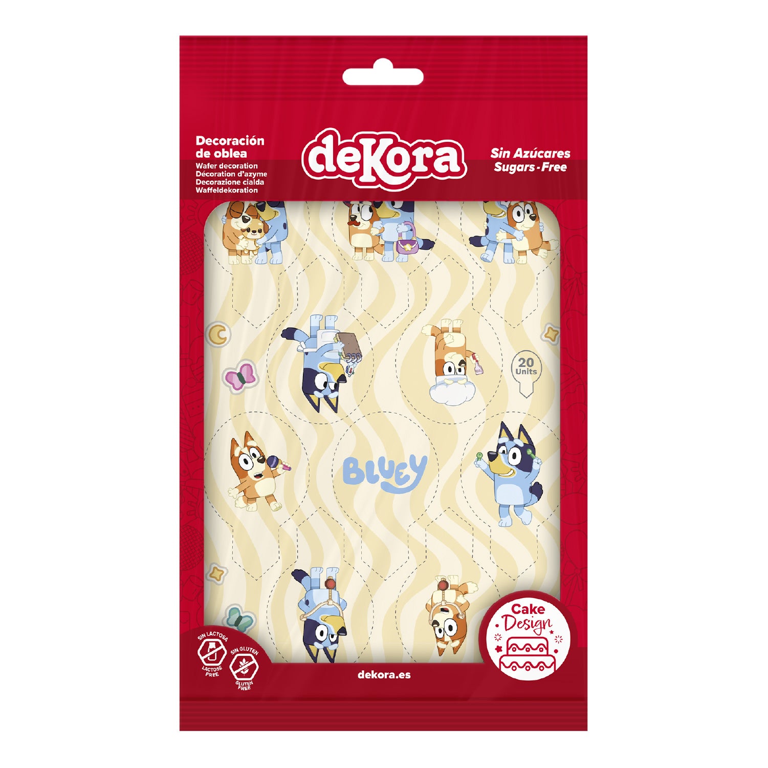Kakebilde Cupcakes Bluey 20 stk