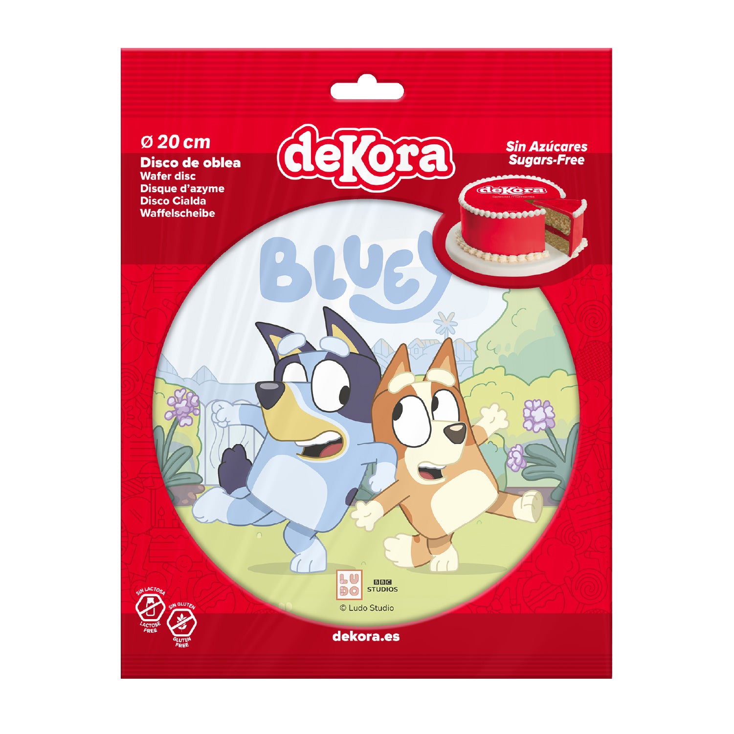 Kakebilde Wafer Bluey 20cm