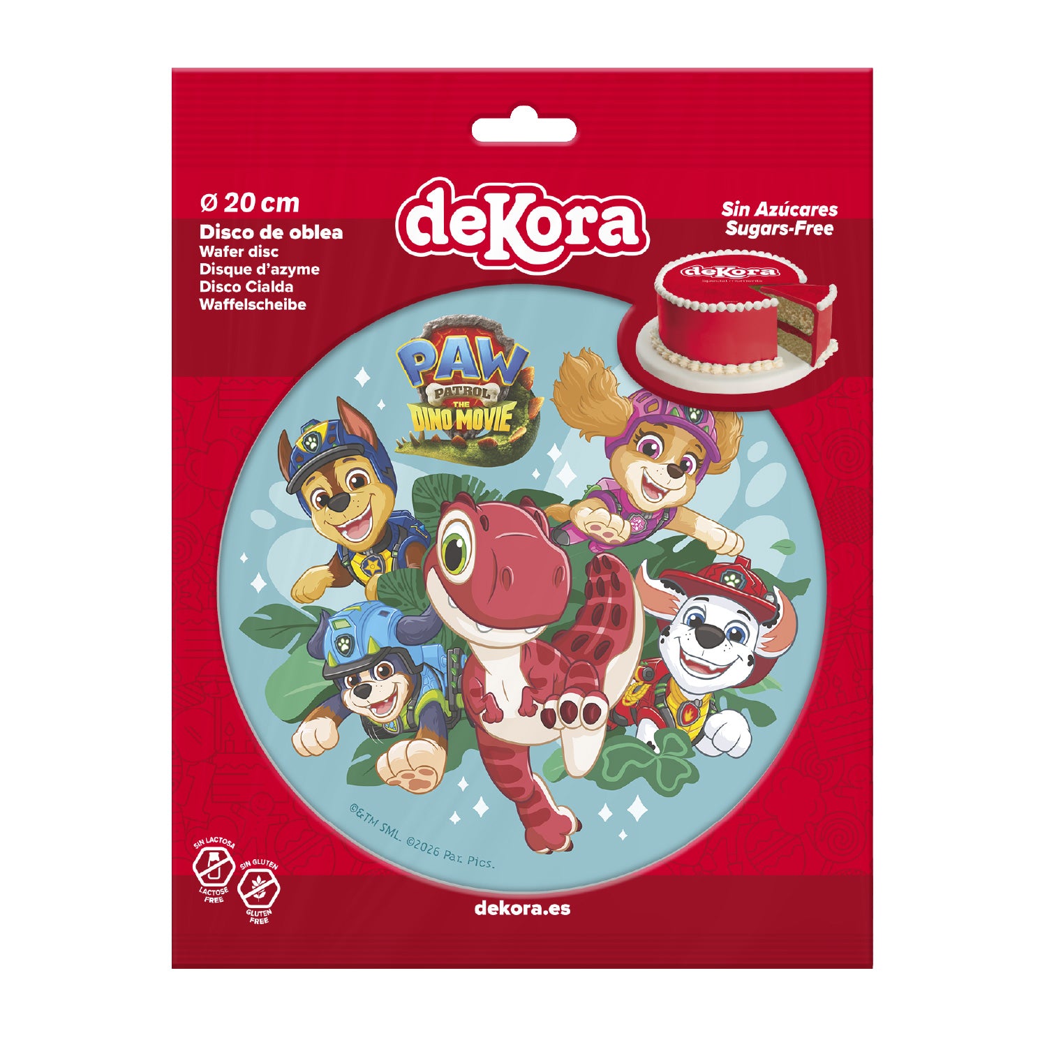 Kakebilde Wafer Paw Patrol Movie 3 20cm