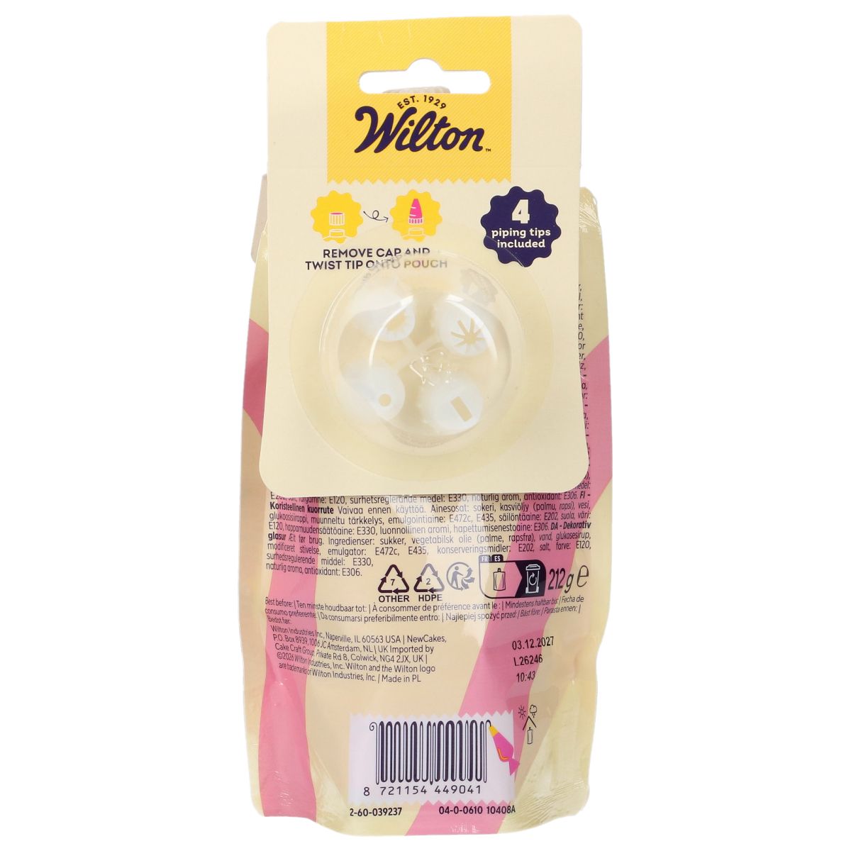 Wilton Pynteglasur Icing Rosa 212g