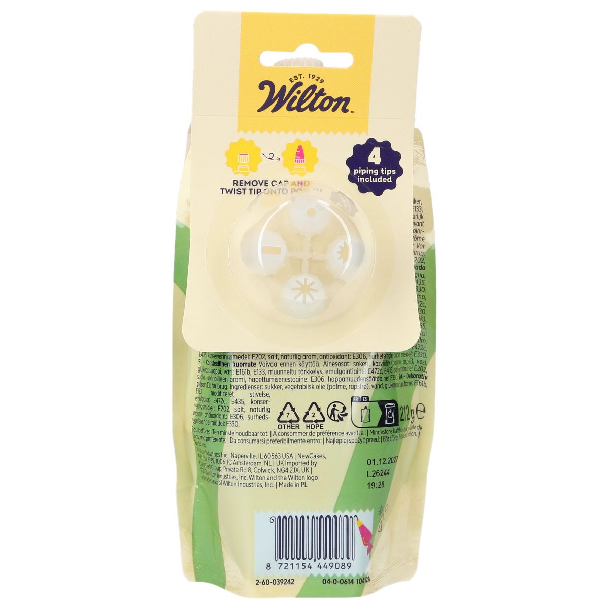 Wilton Pynteglasur Icing Grønn 212g
