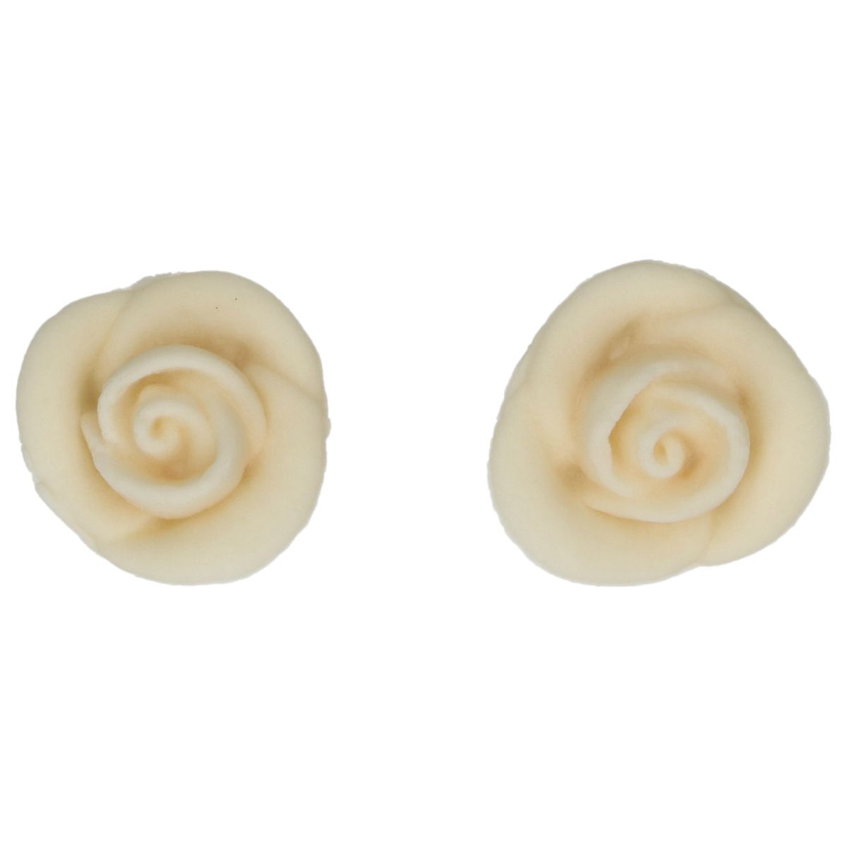 Kakepynt Spiselig Roser Hvite 2,5cm, 6 stk