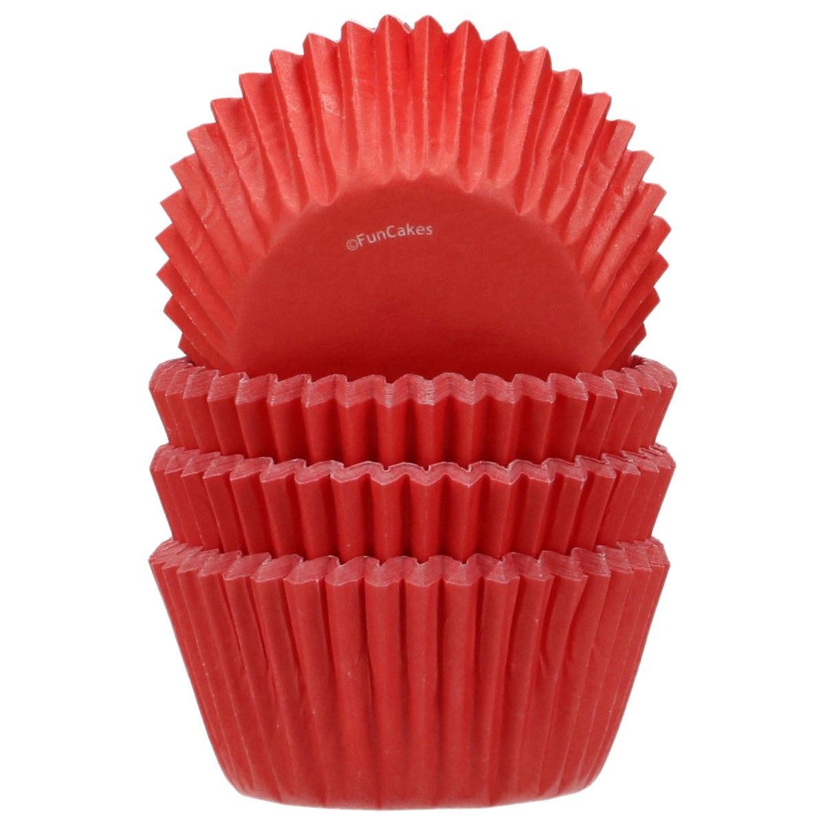 FunCakes Muffinsformer Mini Rød 100 stk