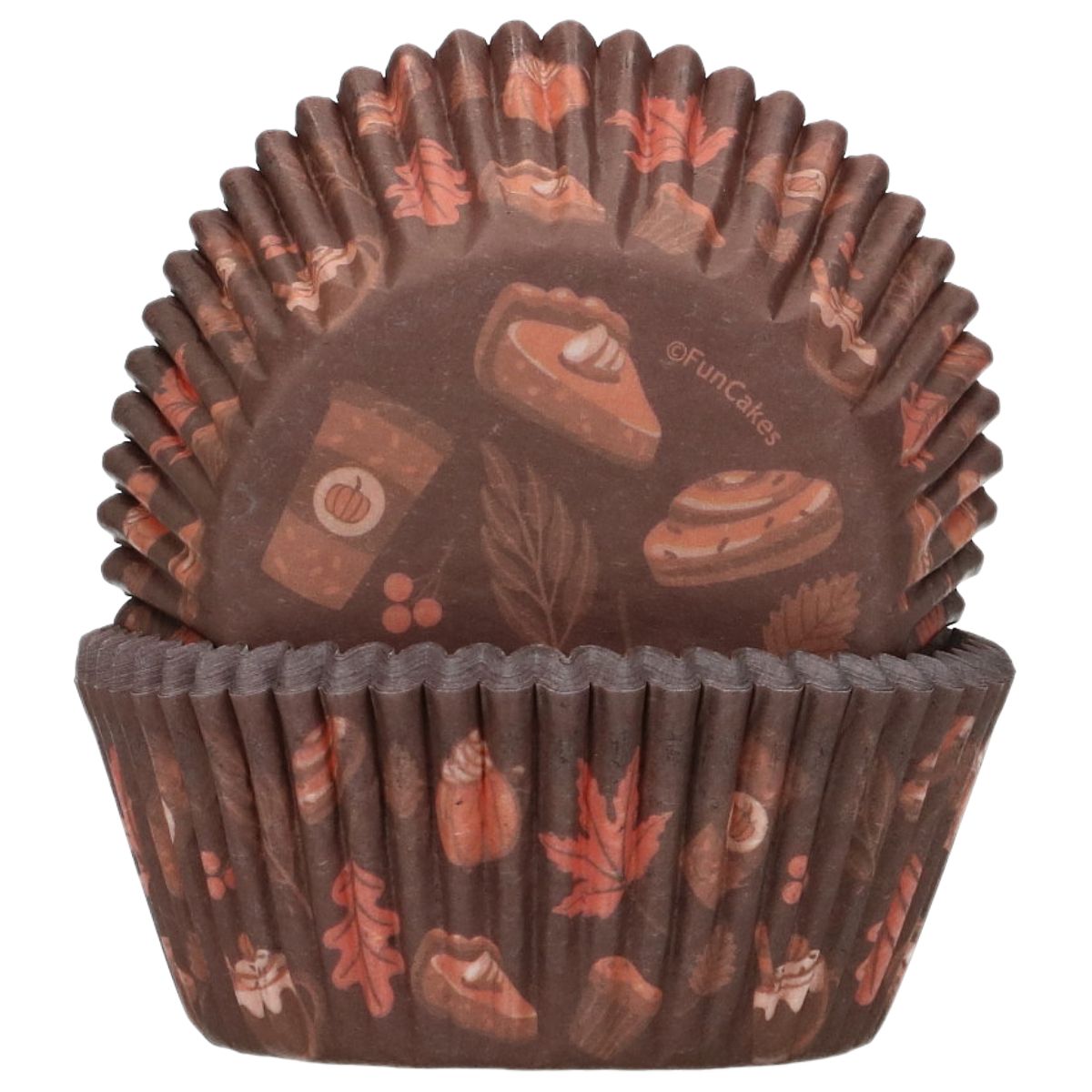 FunCakes Muffinsform Høstblader 48stk