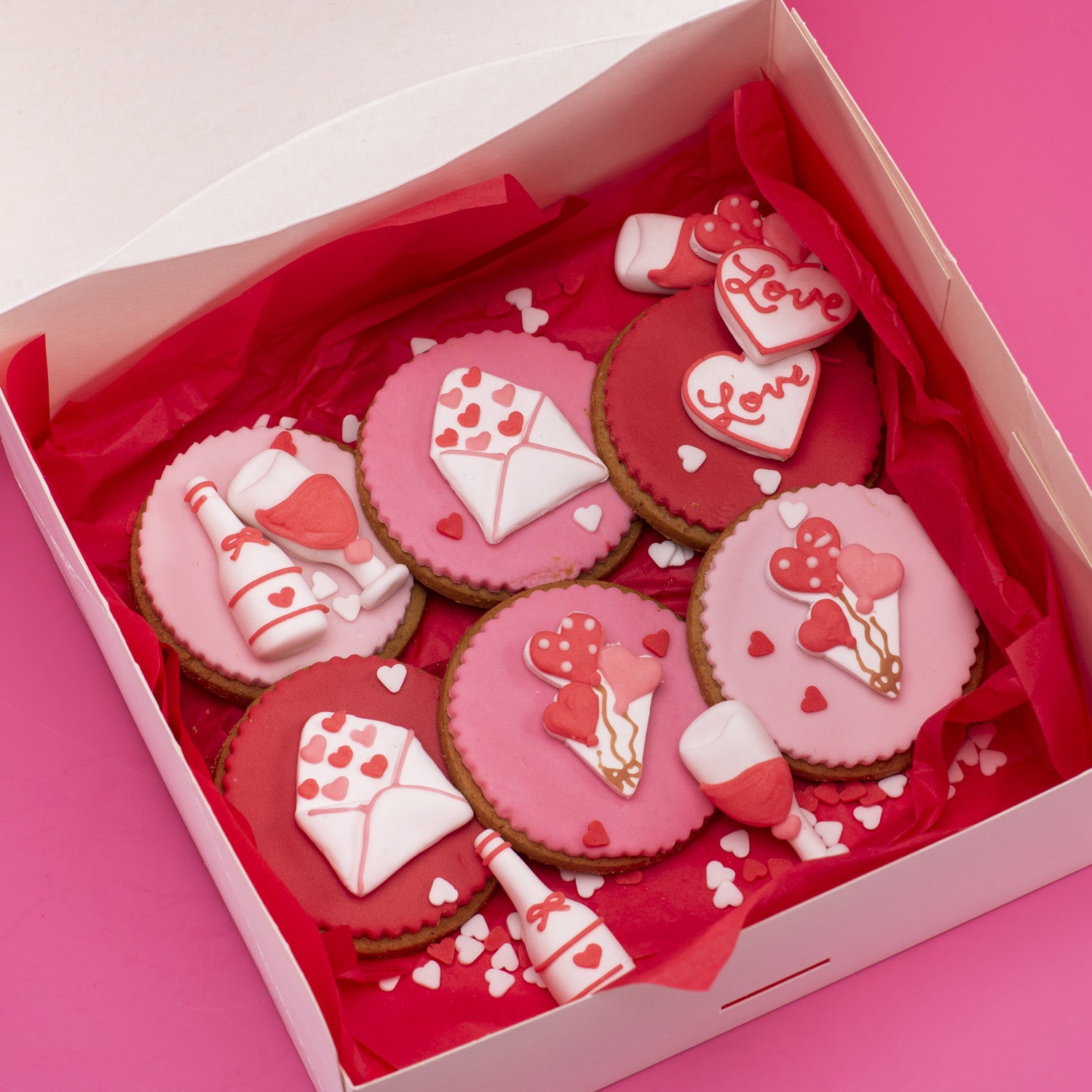 Kakepynt Spiselig Valentine Assortert 30stk