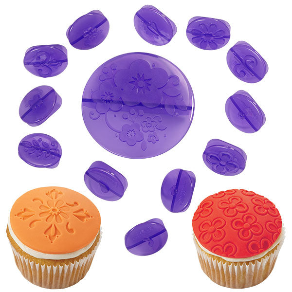 Dekoreringsett Fondant, Blomster, 14 deler